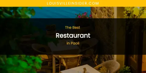 Paoli's Best Restaurant